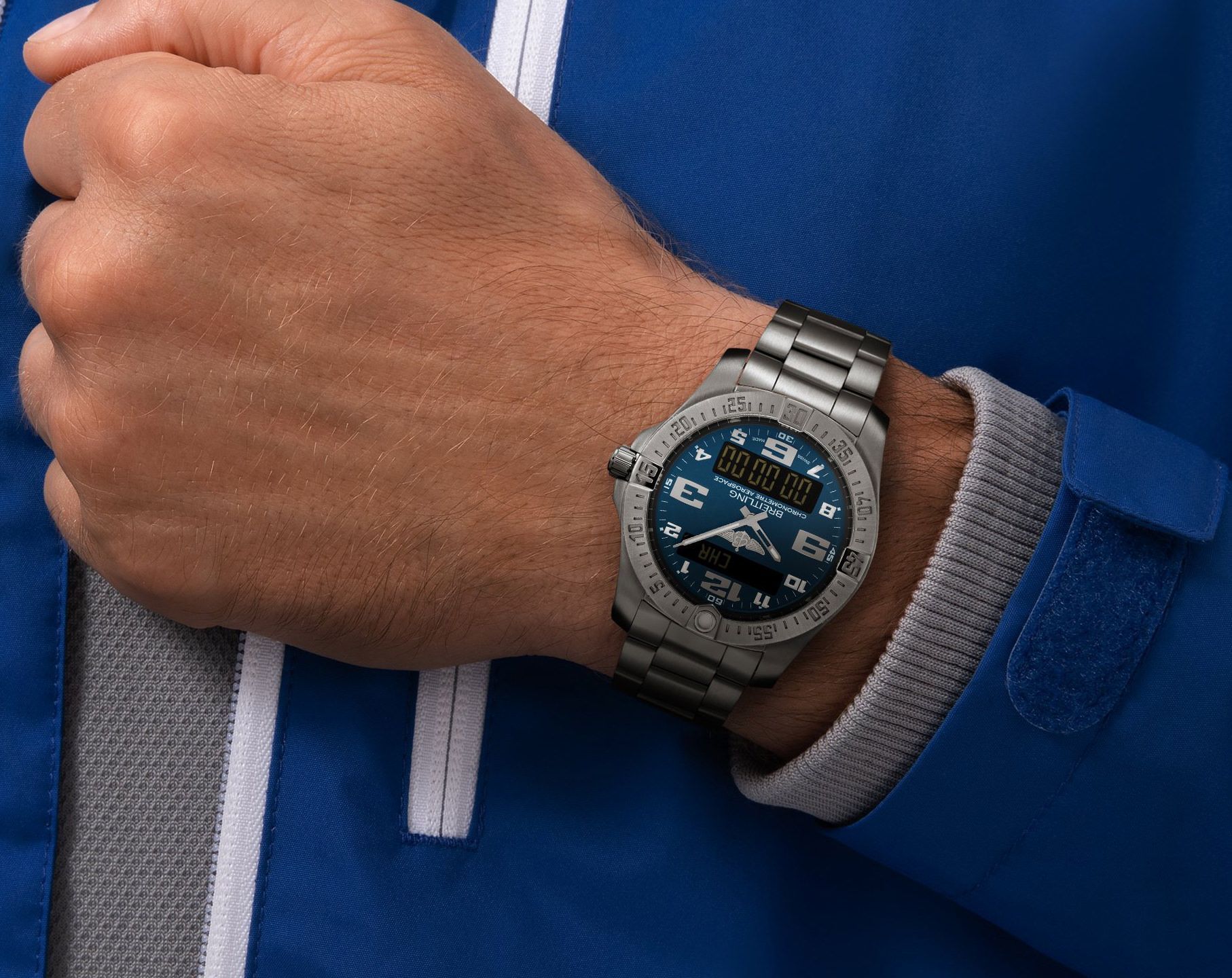 Breitling Professional  Blue Dial 43 mm Quartz Watch For Men - 3