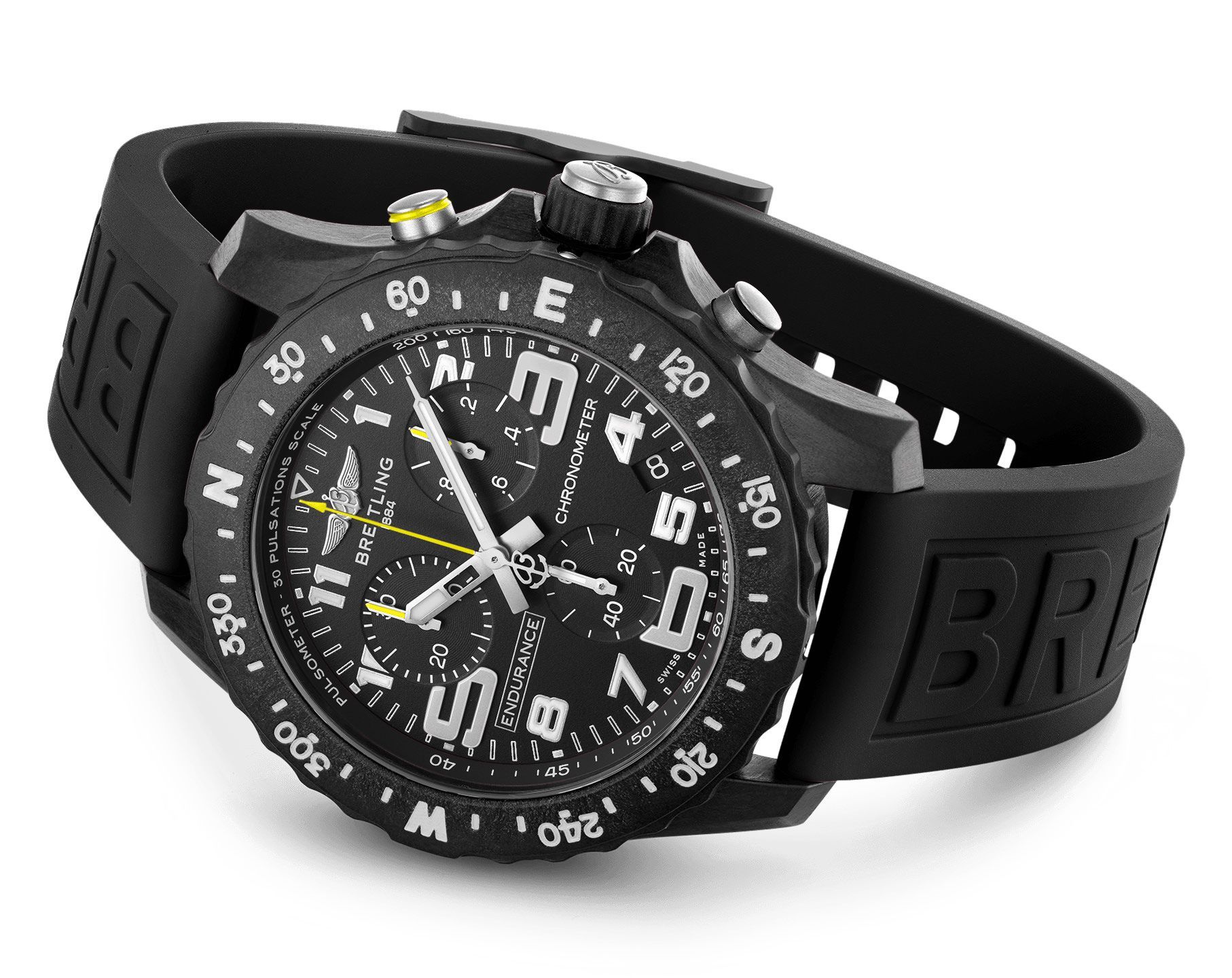 Breitling Professional  Black Dial 44 mm Thermocompensated SuperQuartz™ Watch For Men - 4