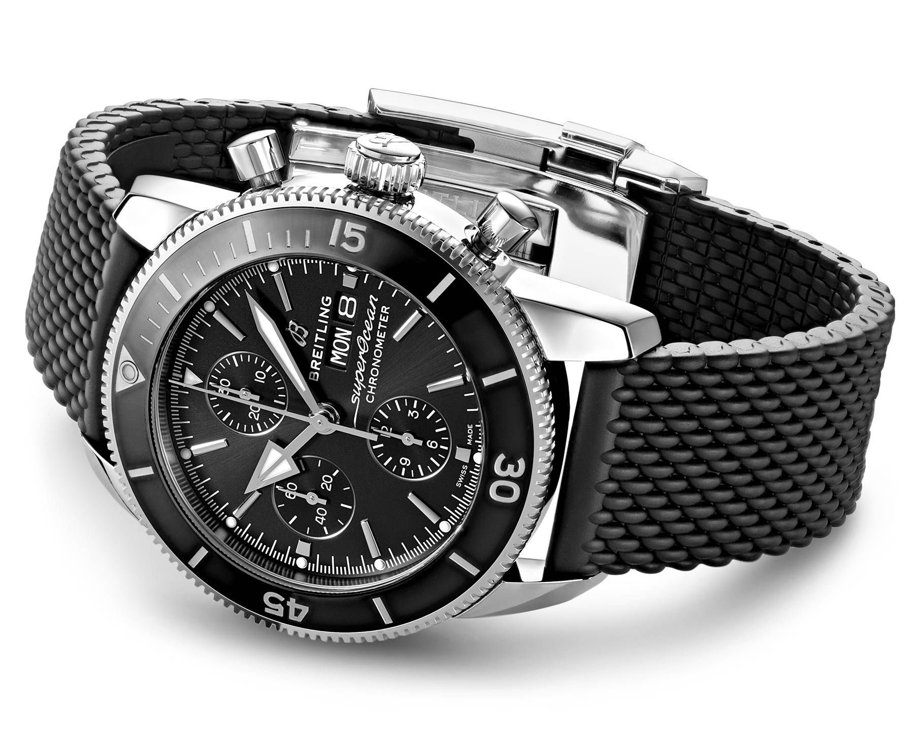 Breitling  44 mm Watch in Black Dial For Men - 4