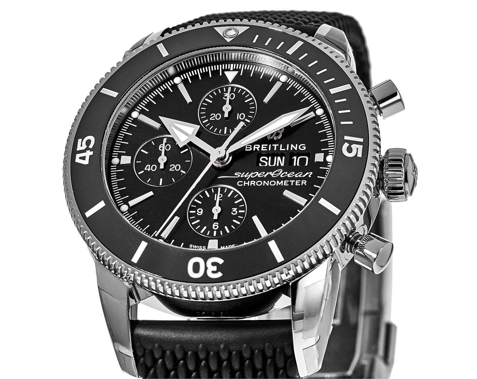 Breitling  44 mm Watch in Black Dial For Men - 5
