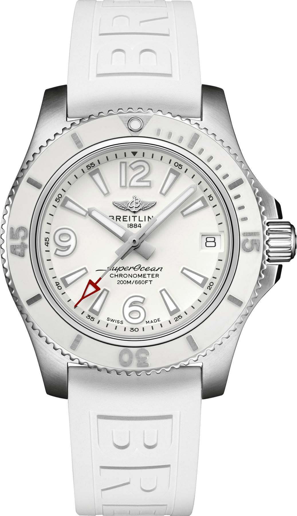 Breitling  36 mm Watch in White Dial For Women - 1