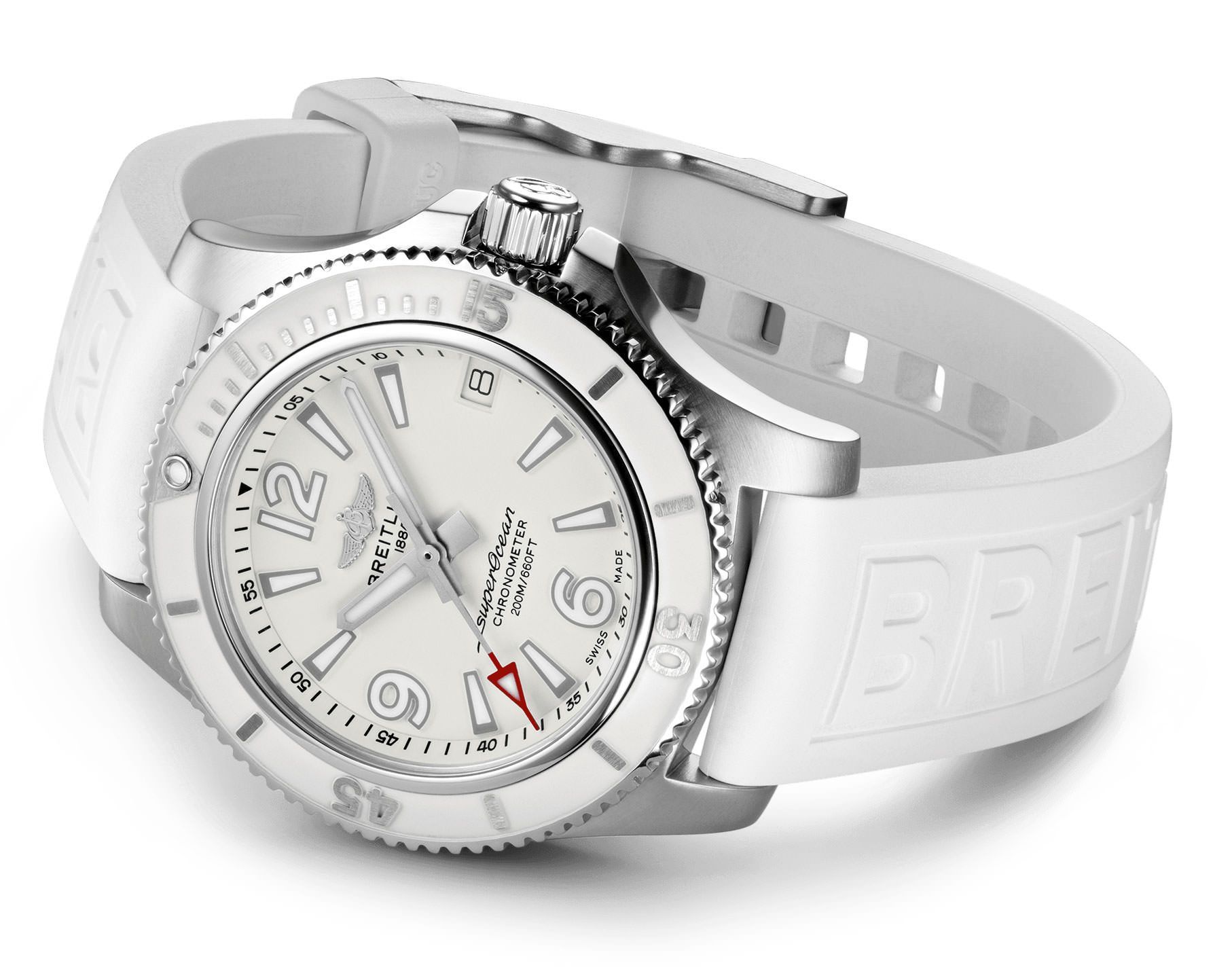 Breitling  36 mm Watch in White Dial For Women - 4