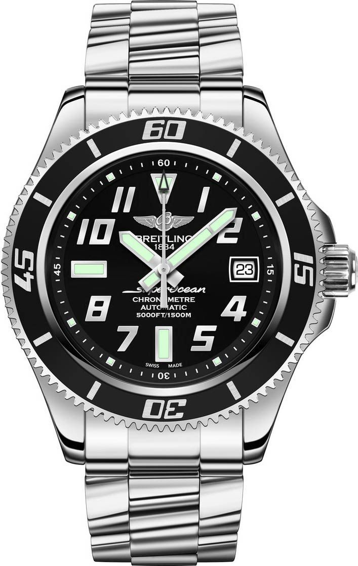Breitling Superocean Superocean 42 Black Dial 42 mm Automatic Watch For Men - 1