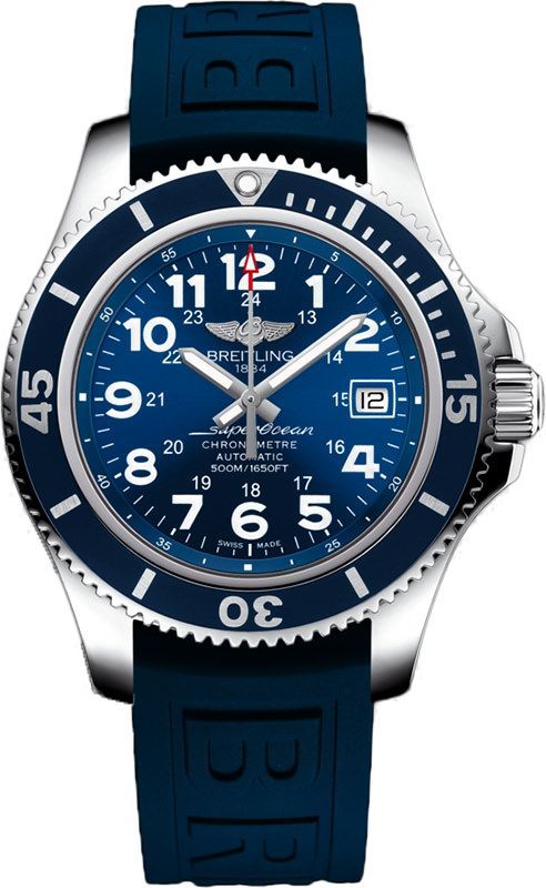 Breitling Superocean II 42 42 mm Watch in Blue Dial For Men - 1