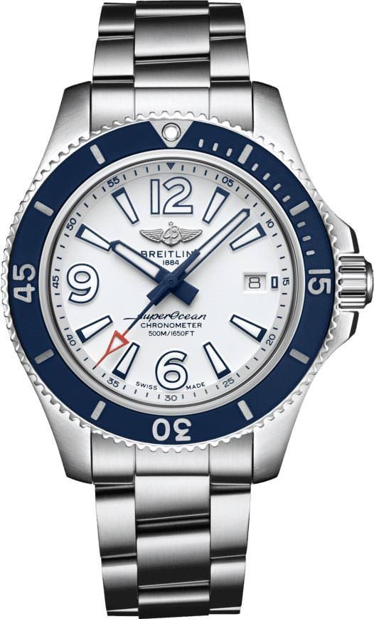 Breitling  42 mm Watch in White Dial For Men - 1