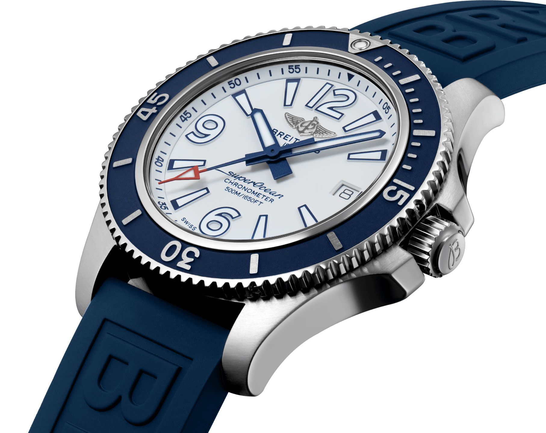 Breitling Superocean 42 mm Watch in White Dial