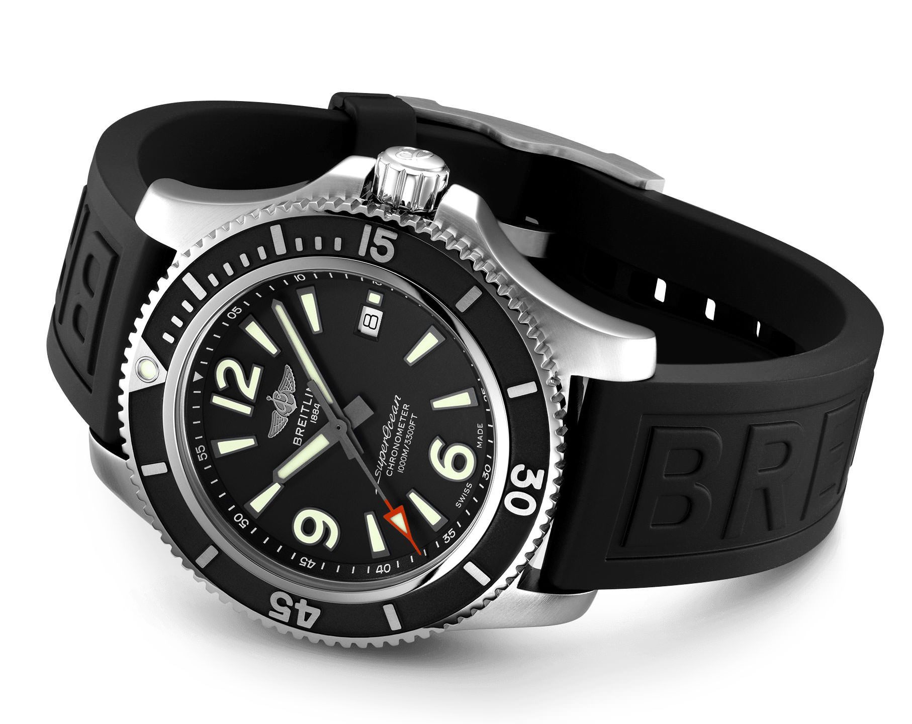 Breitling Superocean  Black Dial 44 mm Automatic Watch For Men - 4