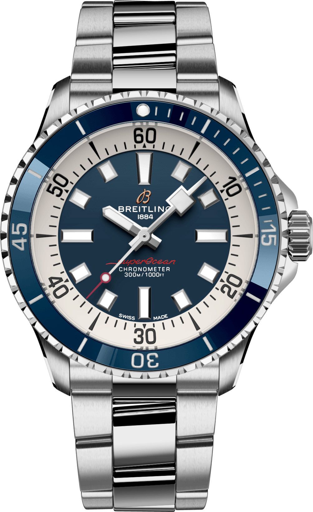 Breitling Superocean  Blue Dial 42 mm Automatic Watch For Men - 1
