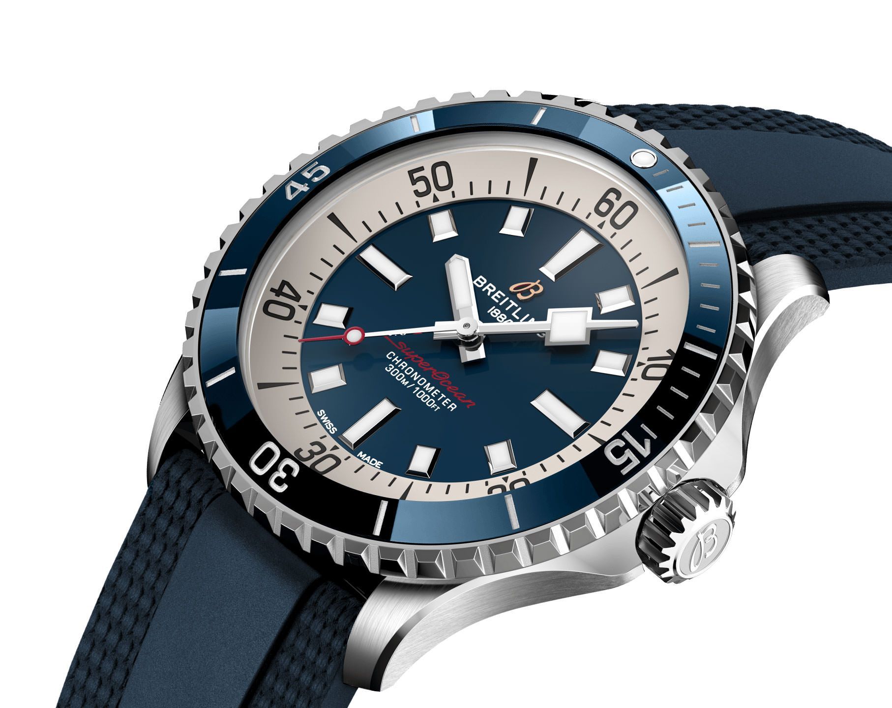 Breitling Superocean  Blue Dial 42 mm Automatic Watch For Unisex - 2