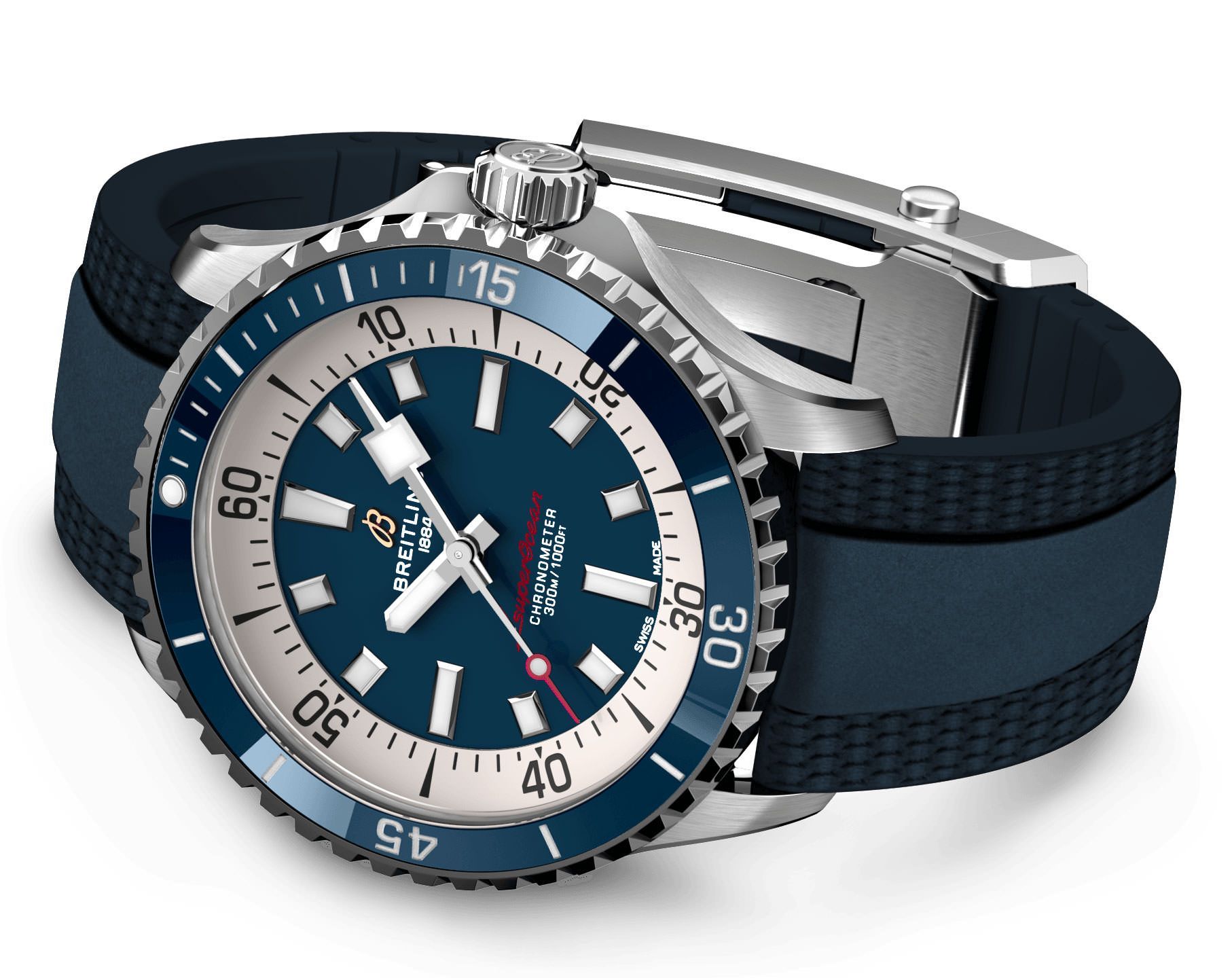Breitling Superocean  Blue Dial 42 mm Automatic Watch For Unisex - 3