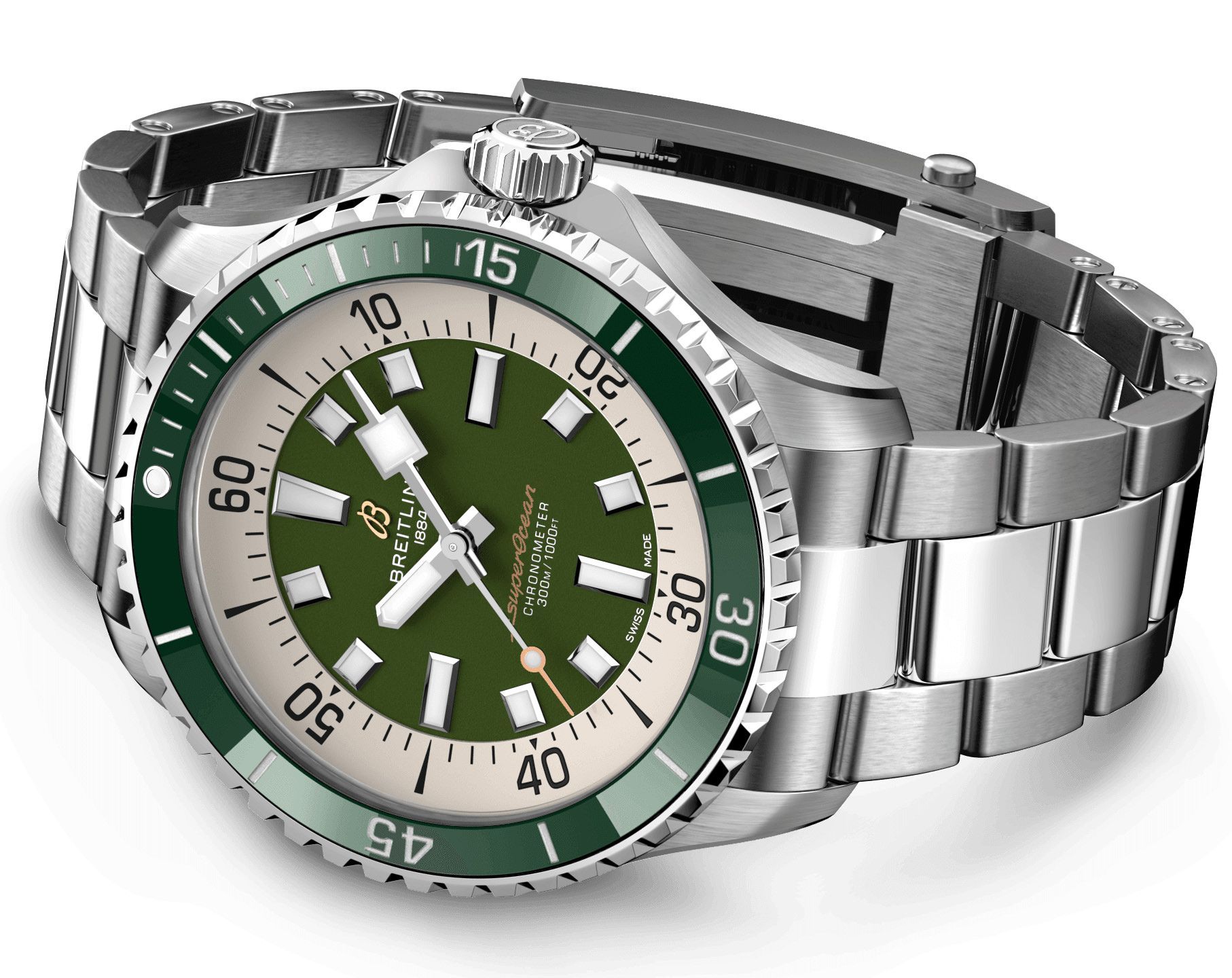 Breitling Superocean  Green Dial 44 mm Automatic Watch For Men - 5