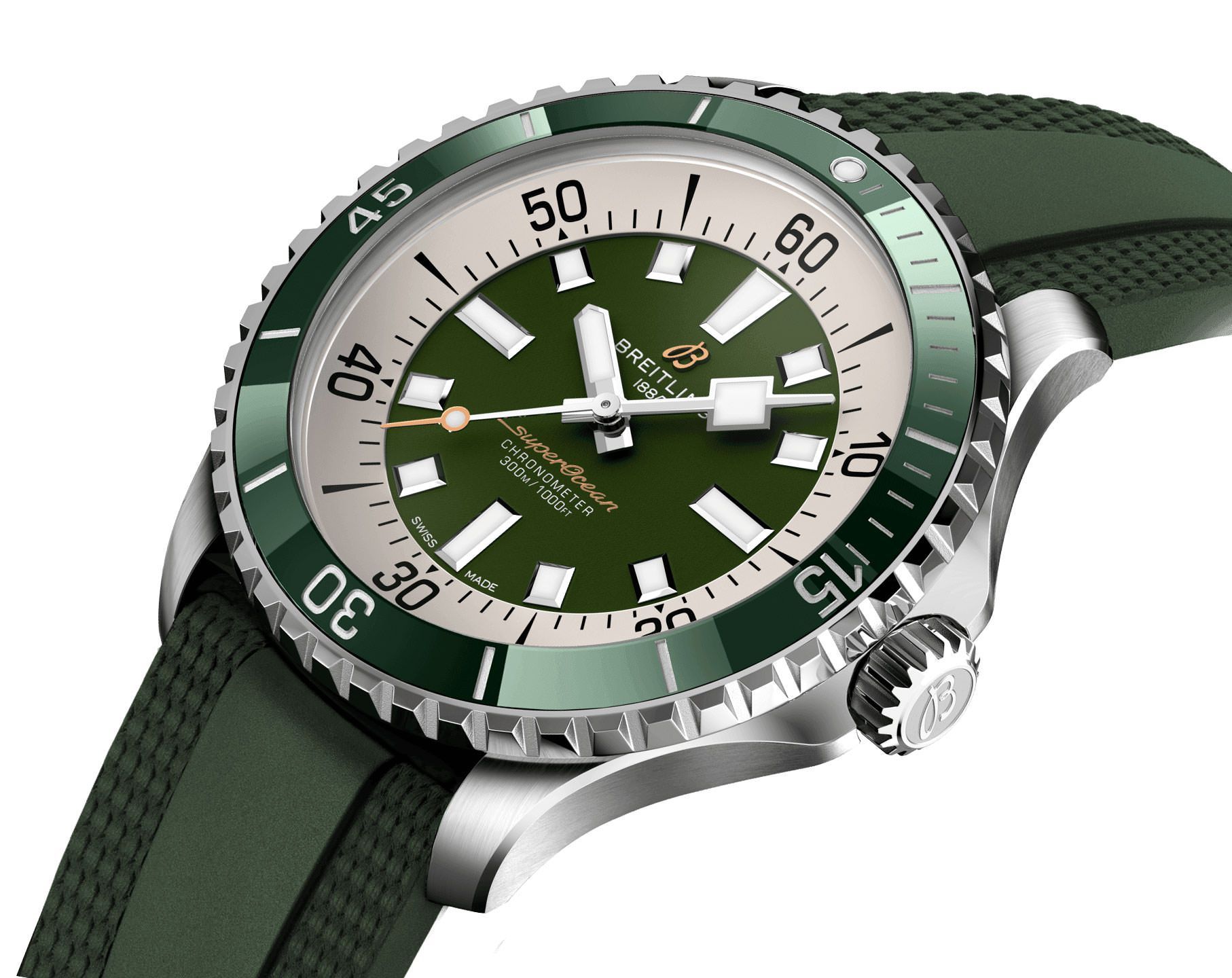 Breitling Superocean  Green Dial 44 mm Automatic Watch For Men - 2