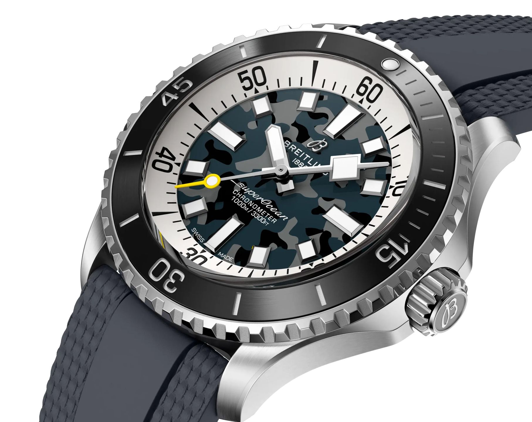 Breitling Superocean Automatic Men Watches in Round case Black Dial