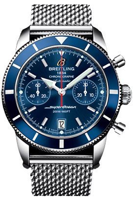 Breitling Superocean Heritage Superocean Heritage Chronographe 44 Blue Dial 44 mm Automatic Watch For Men - 1