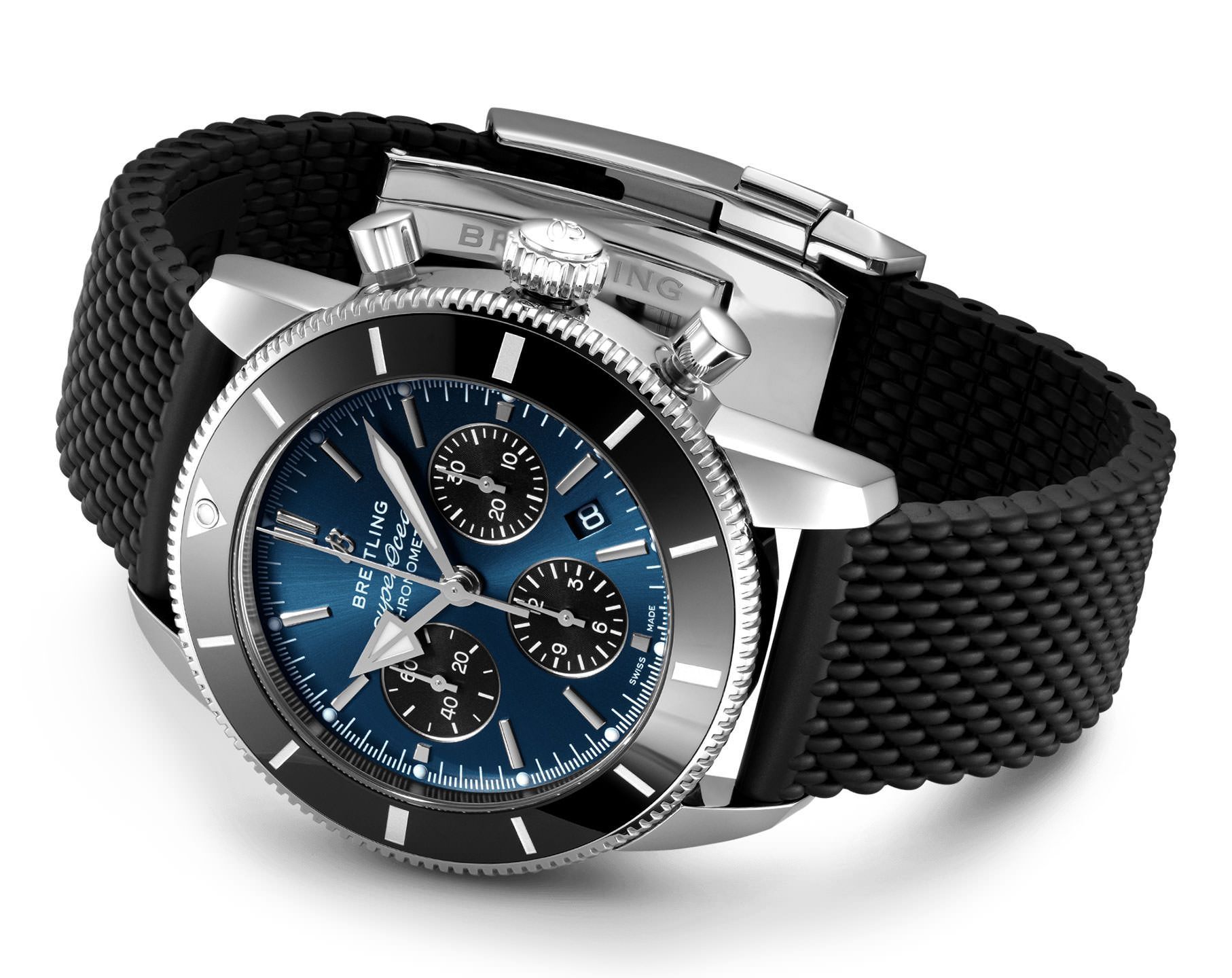 Breitling  44 mm Watch in Blue Dial For Men - 4
