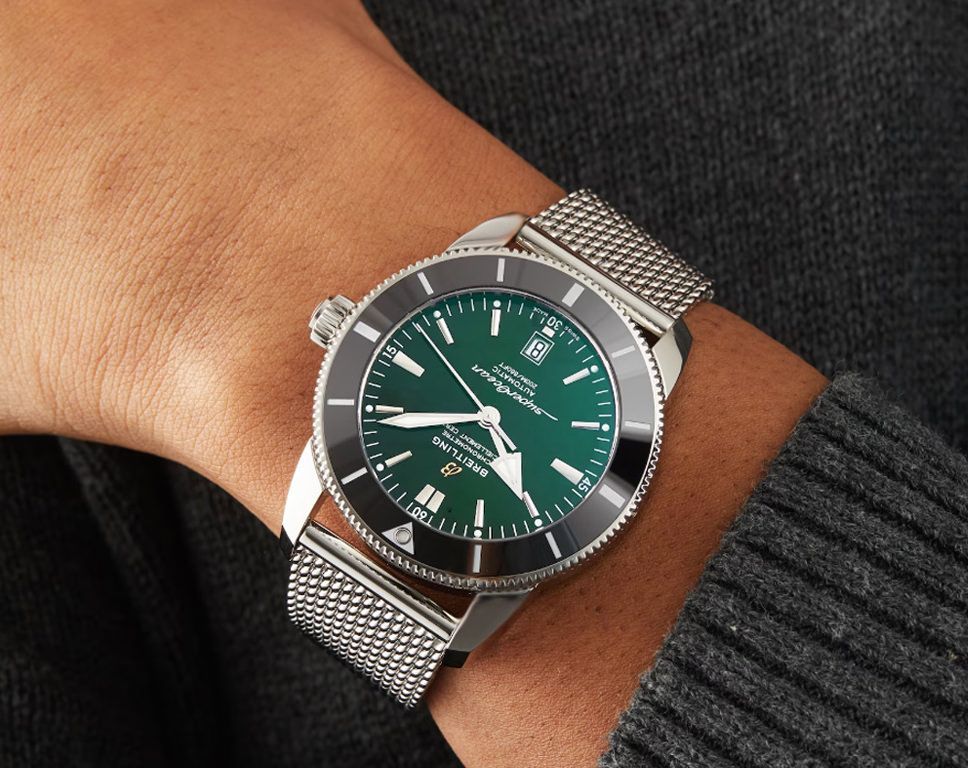 Breitling Superocean Heritage 42 mm Watch in Green Dial