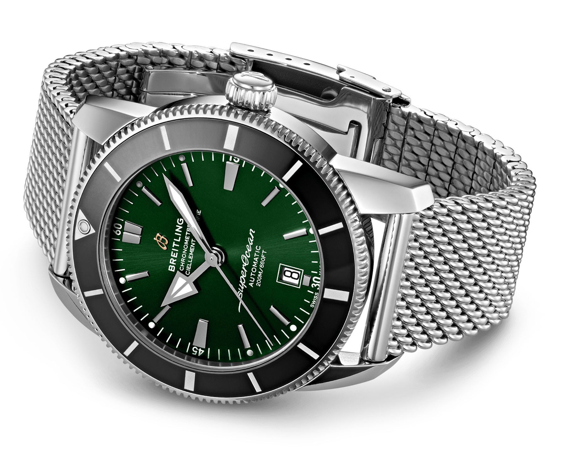 Breitling Superocean Heritage 46 mm Watch in Green Dial