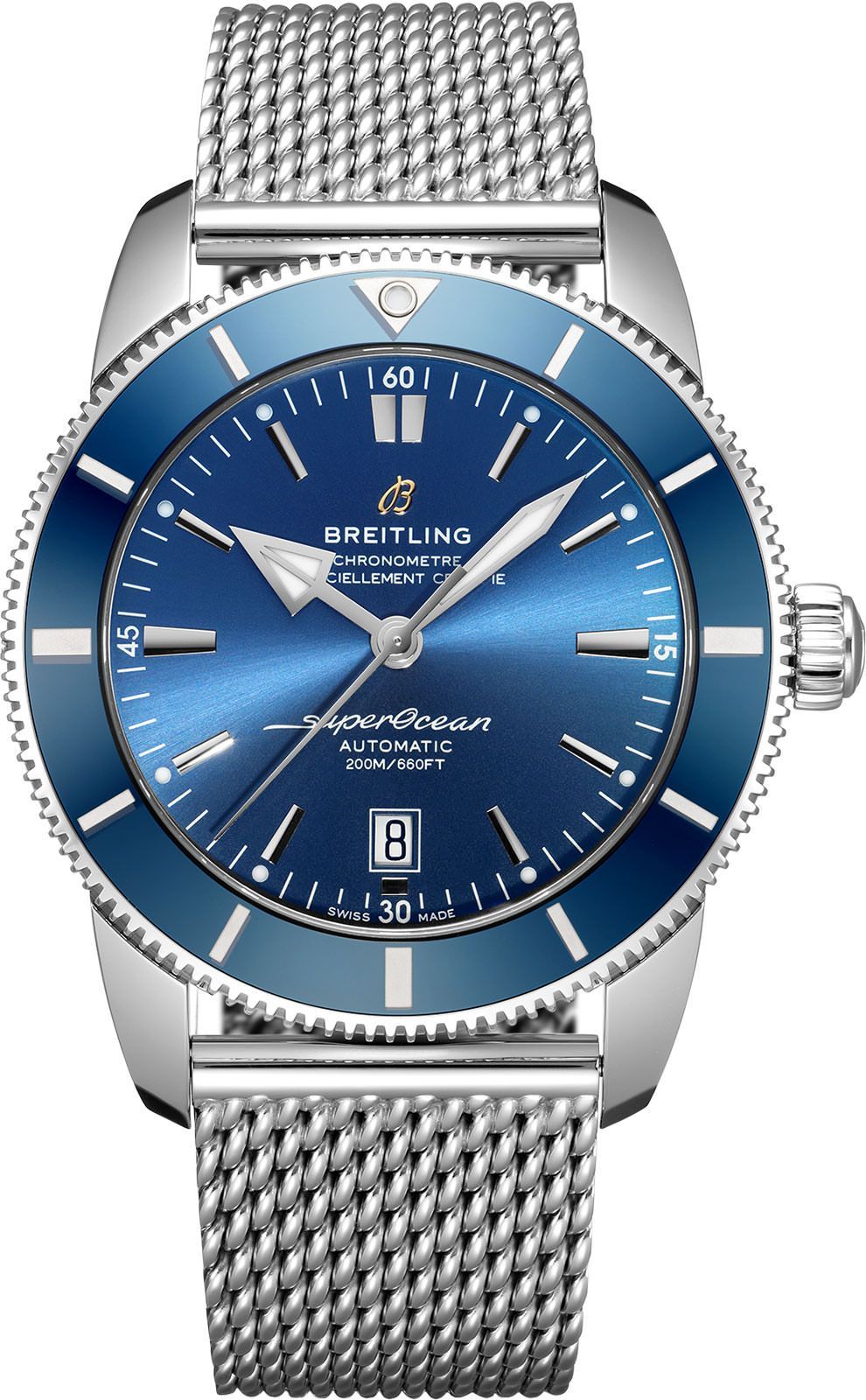Breitling  46 mm Watch in Blue Dial For Men - 1