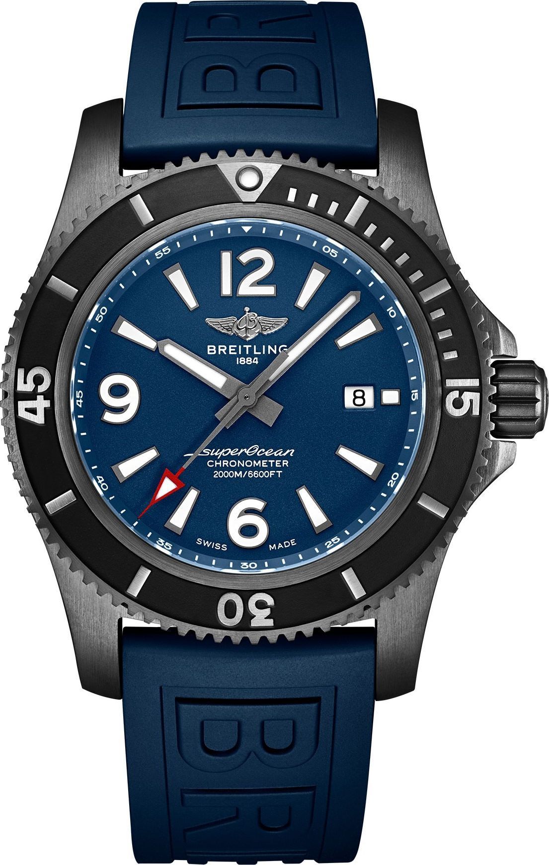 Breitling Superocean  Blue Dial 46 mm Automatic Watch For Men - 1