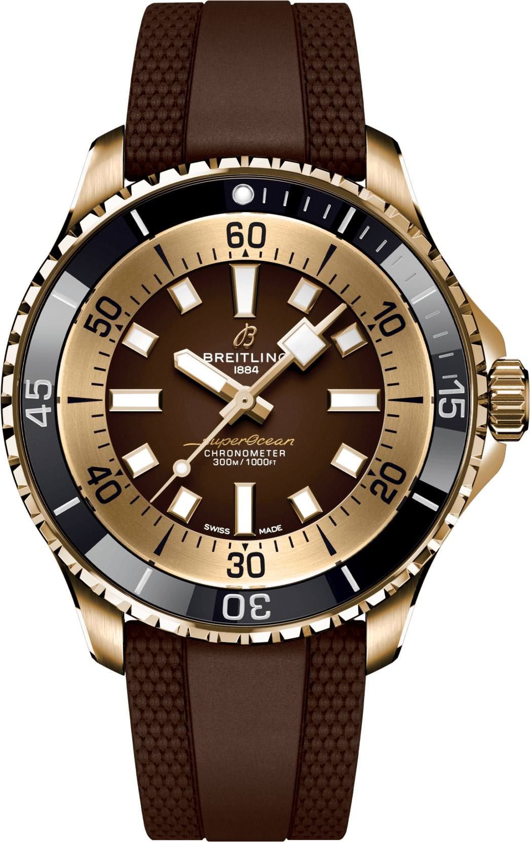 Breitling Superocean  Brown Dial 44 mm Automatic Watch For Men - 1