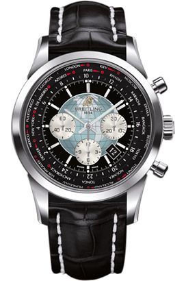 Breitling Transocean Transocean Chronograph Unitime Black Dial 46 mm Automatic Watch For Men - 1