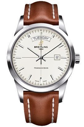 Breitling Transocean Transocean Day & Date Ivory Dial 43 mm Automatic Watch For Men - 1