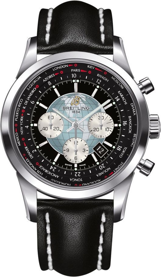 Breitling Transocean Transocean Chronograph Unitime Black Dial 46 mm Automatic Watch For Men - 1