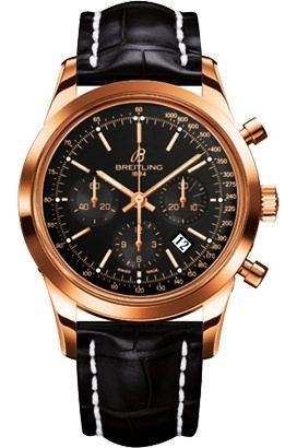 Breitling Transocean Chronograph 43 mm Watch in Black Dial For Men - 1