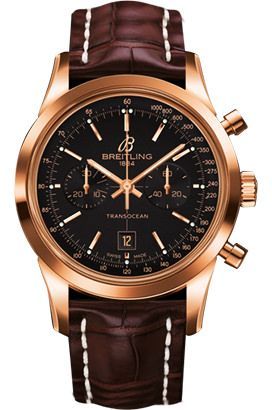 Breitling Transocean Transocean Chronograph Black Dial 38 mm Automatic Watch For Women - 1