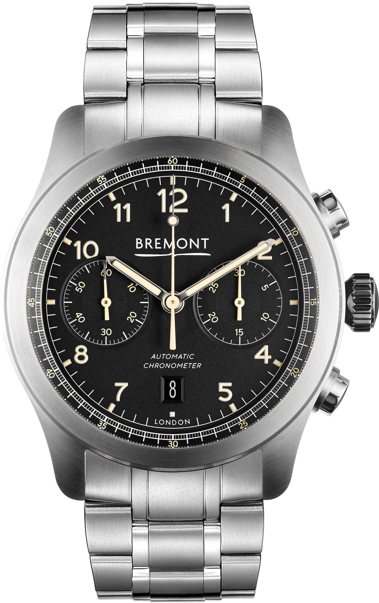 Bremont Pilot Chronographs 43 mm Watch in Black Dial For Men - 1