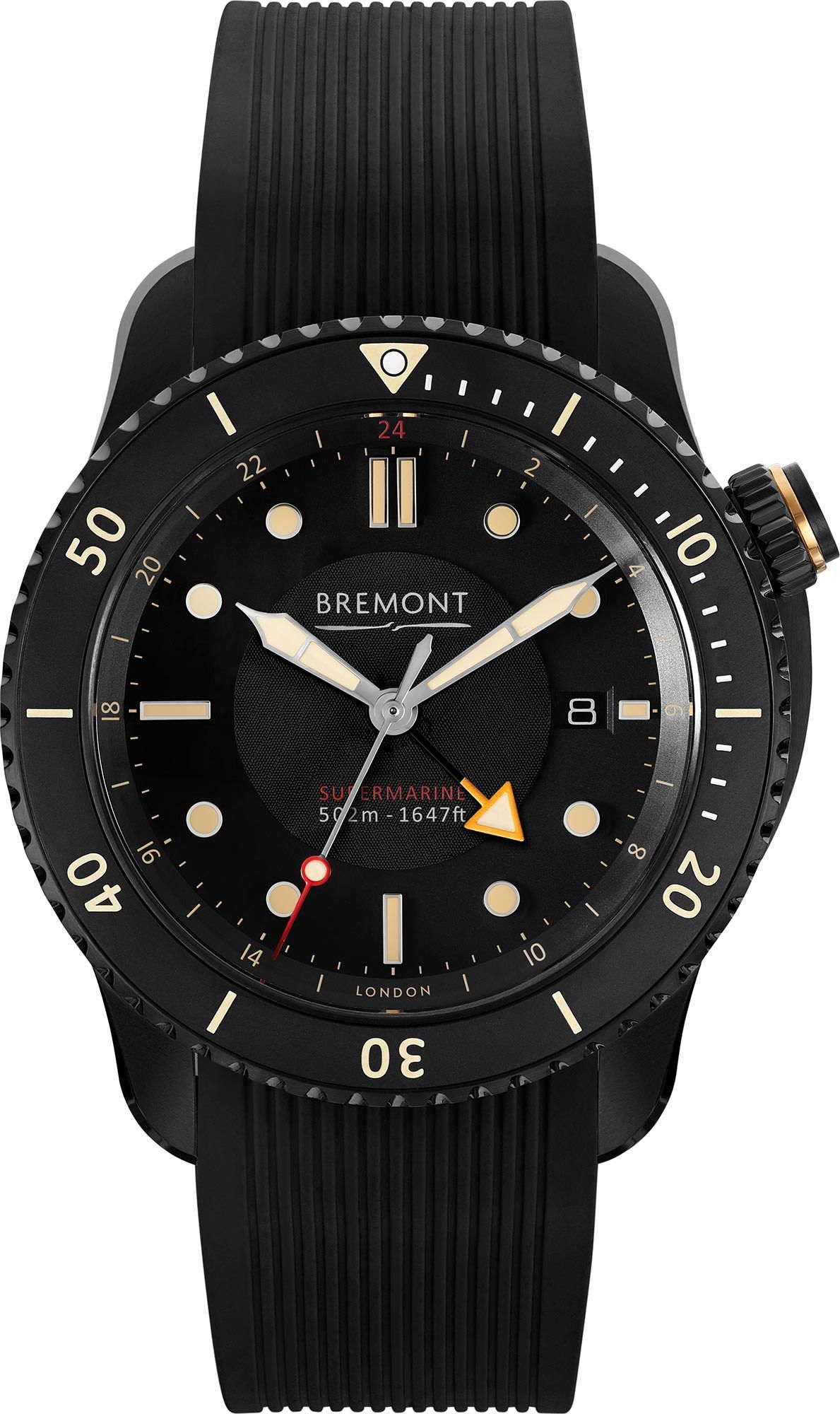 Bremont Supermarine S502 Jet Black Dial 43 mm Automatic Watch For Men - 1
