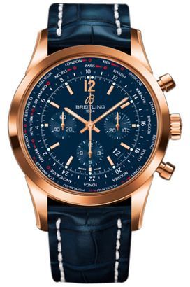 Breitling Transocean Transocean Chronograph Pilot Blue Dial 46 mm Automatic Watch For Men - 1