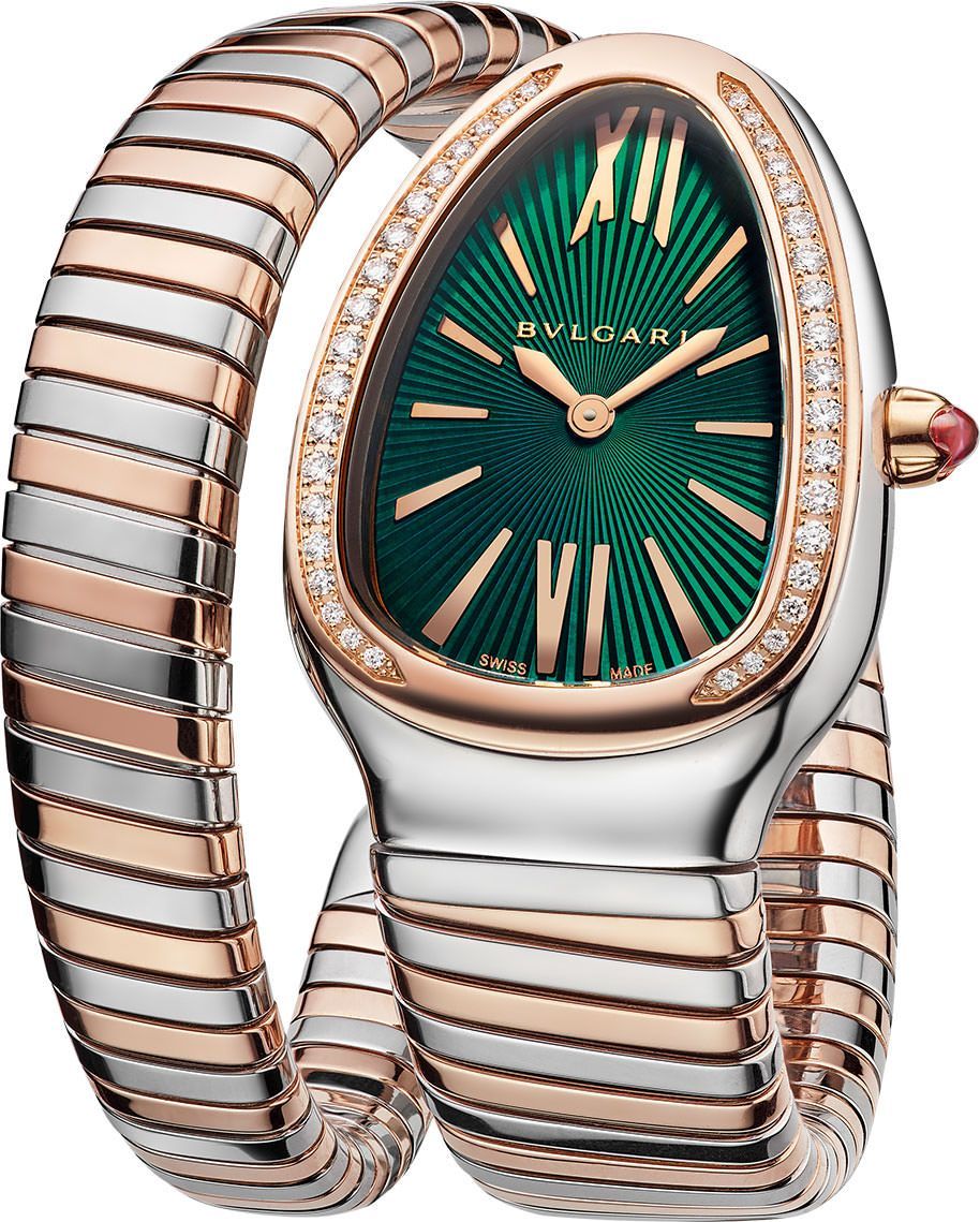 BVLGARI Tubogas 35 mm Watch in Green Dial