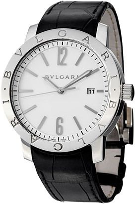 BVLGARI   Silver Dial 41 mm Automatic Watch For Men - 1