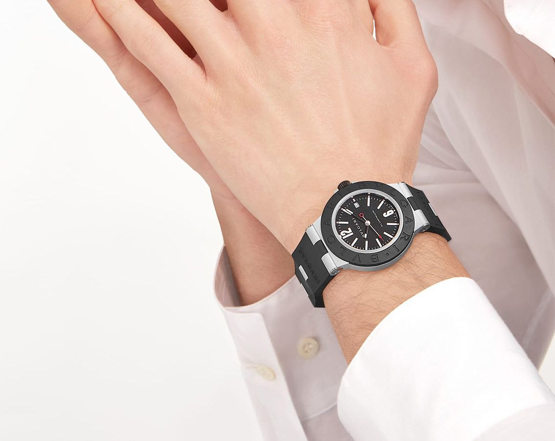 BVLGARI BVLGARI Aluminium  Black Dial 40 mm Automatic Watch For Unisex - 4