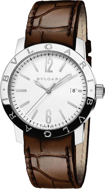 BVLGARI   Silver Dial 39 mm Automatic Watch For Men - 1