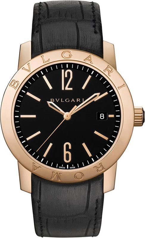BVLGARI   Black Dial 41 mm Automatic Watch For Men - 1