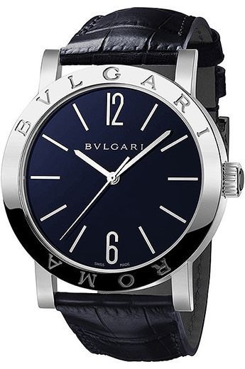 BVLGARI  39 mm Watch in Blue Dial For Men - 1