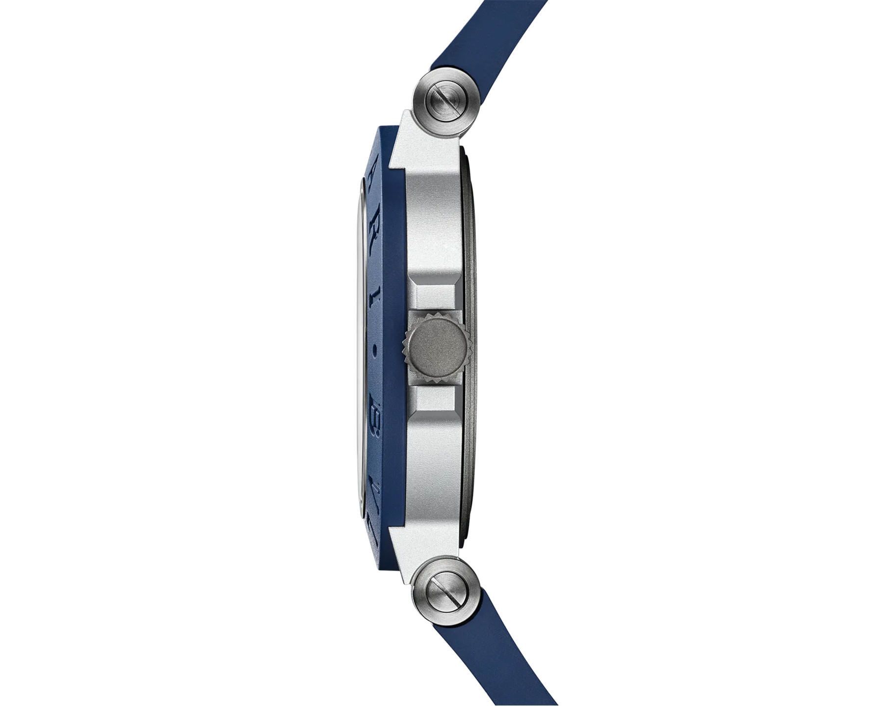 BVLGARI  40 mm Watch in Blue Dial For Men - 3