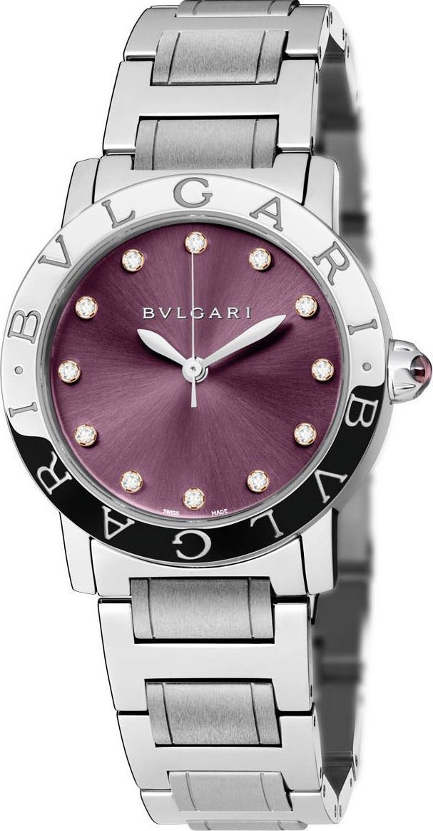 BVLGARI   Purple Dial 33 mm Automatic Watch For Women - 1