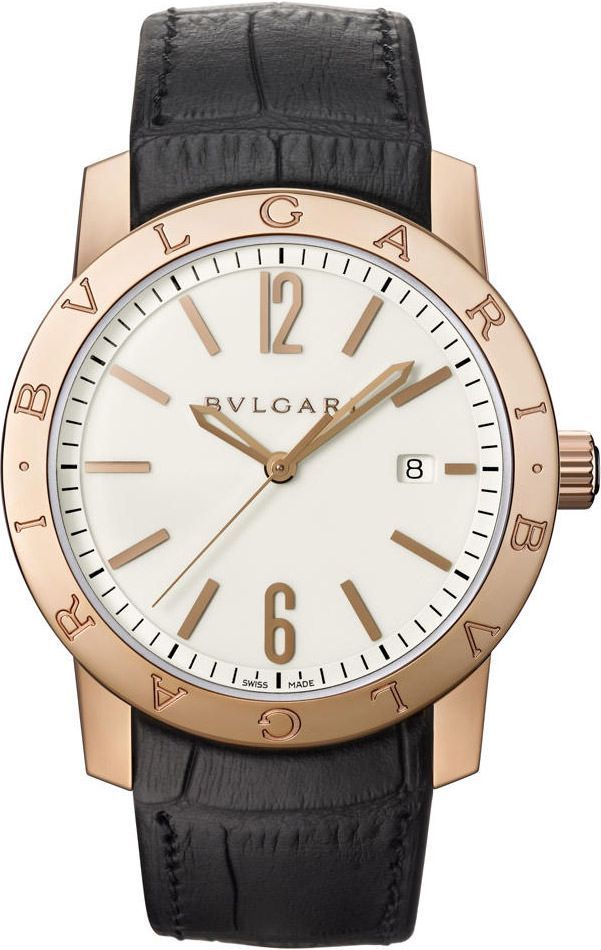 BVLGARI   White Dial 39 mm Automatic Watch For Men - 1
