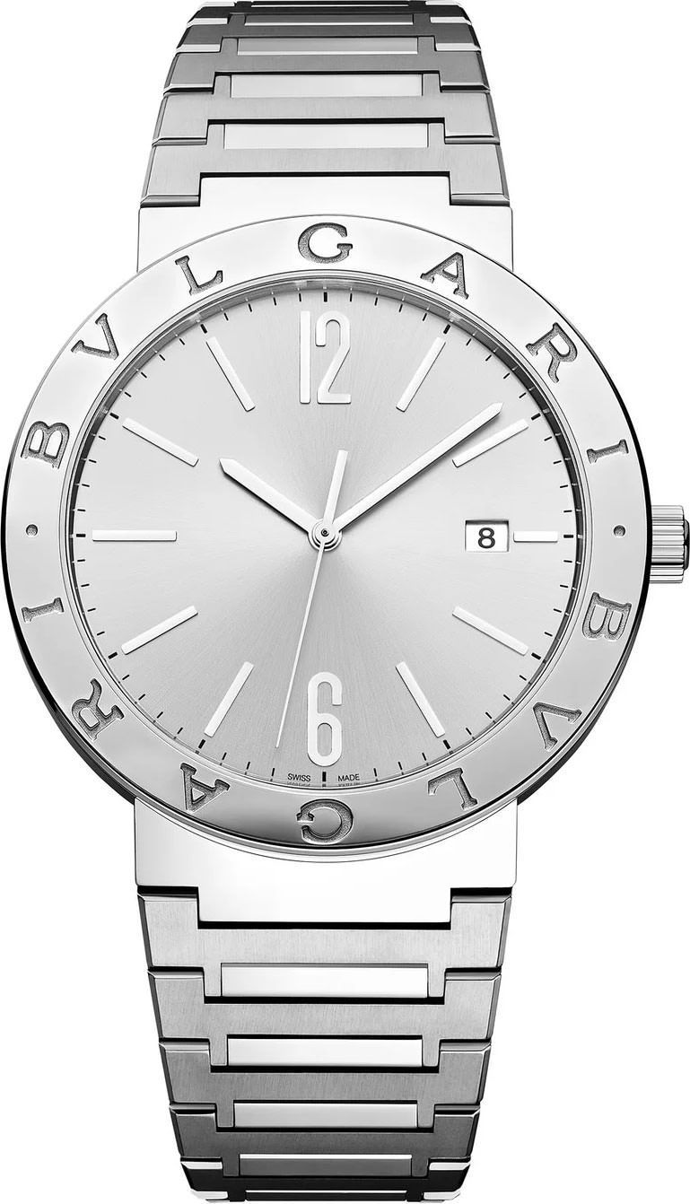 BVLGARI  41 mm Watch in Silver Dial For Men - 1