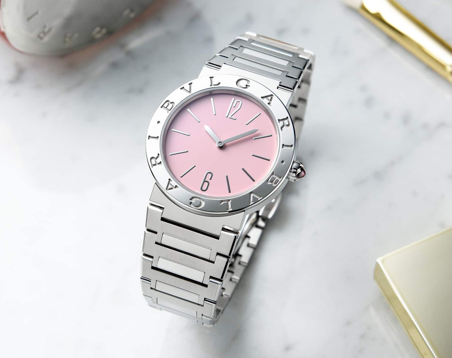 BVLGARI BVLGARI BVLGARI 33 mm Watch in Pink Dial