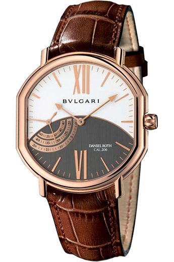 BVLGARI  44 mm Watch in White Dial For Men - 1