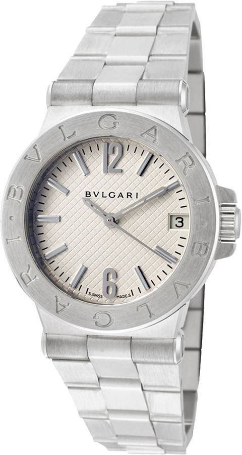 BVLGARI Diagono  White Dial 29 mm Quartz Watch For Women - 1