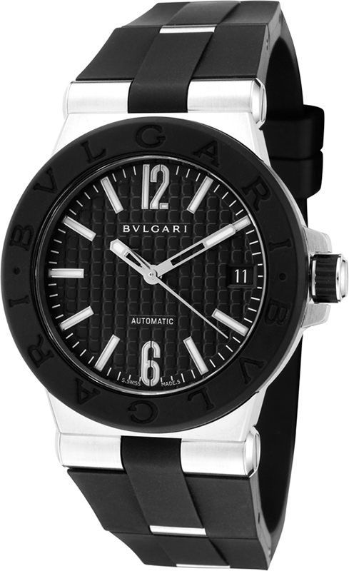 BVLGARI Diagono  Black Dial 35 mm Automatic Watch For Women - 1