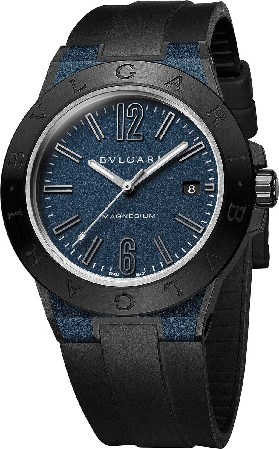 BVLGARI Diagono  Blue Dial 41 mm Automatic Watch For Men - 1