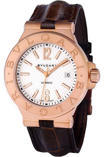 BVLGARI  40 mm Watch in White Dial For Men - 1