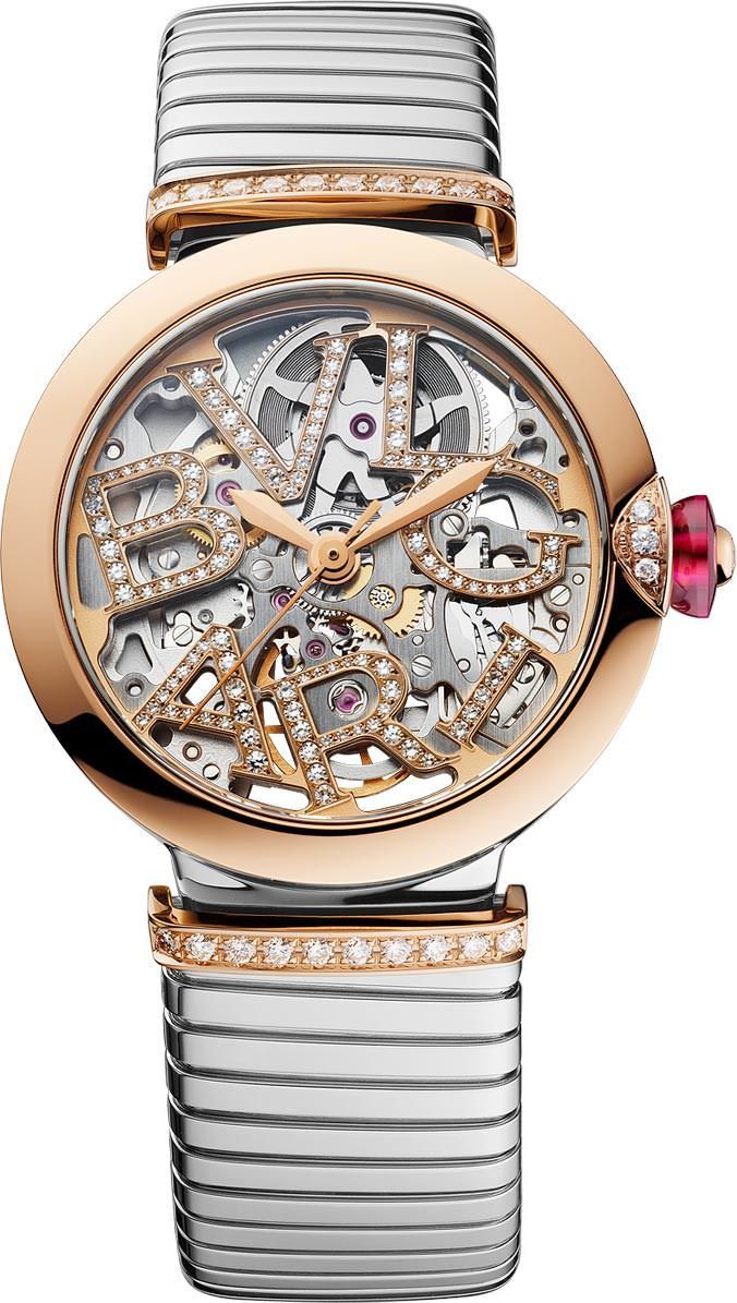 BVLGARI Lvcea  Skeleton Dial 33 mm Automatic Watch For Women - 1