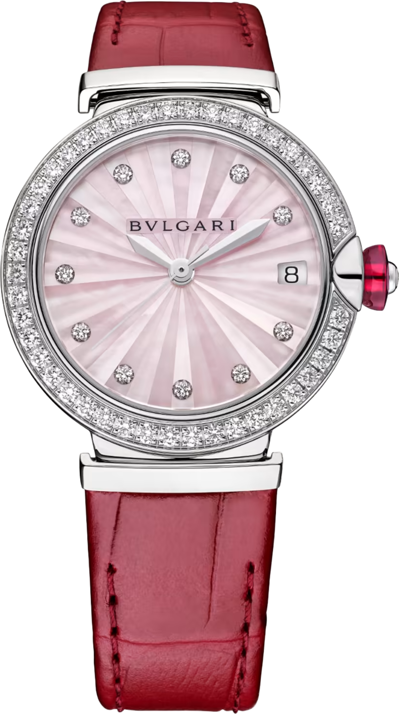 BVLGARI Lvcea  Pink MOP Dial 33 mm Automatic Watch For Women - 1